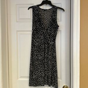 Cute and flattering black polka dot wrap dress from stitch fix
